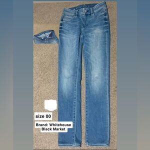 White House Black Market Blue Flare Jeans